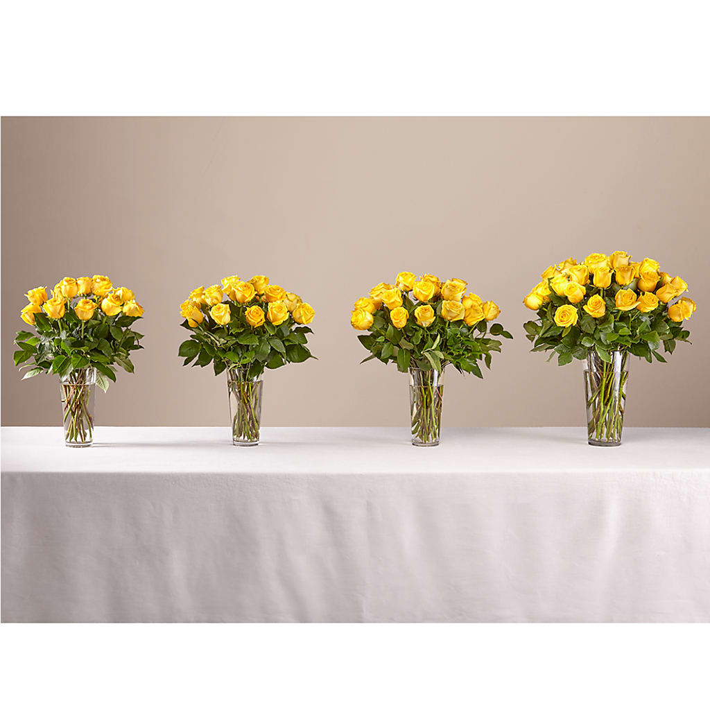 Long Stem Yellow Rose Bouquet – WALKER'S FLOWER BASKET, Winfield WV