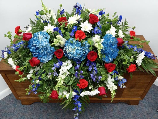 Red, White & Blue Casket Piece