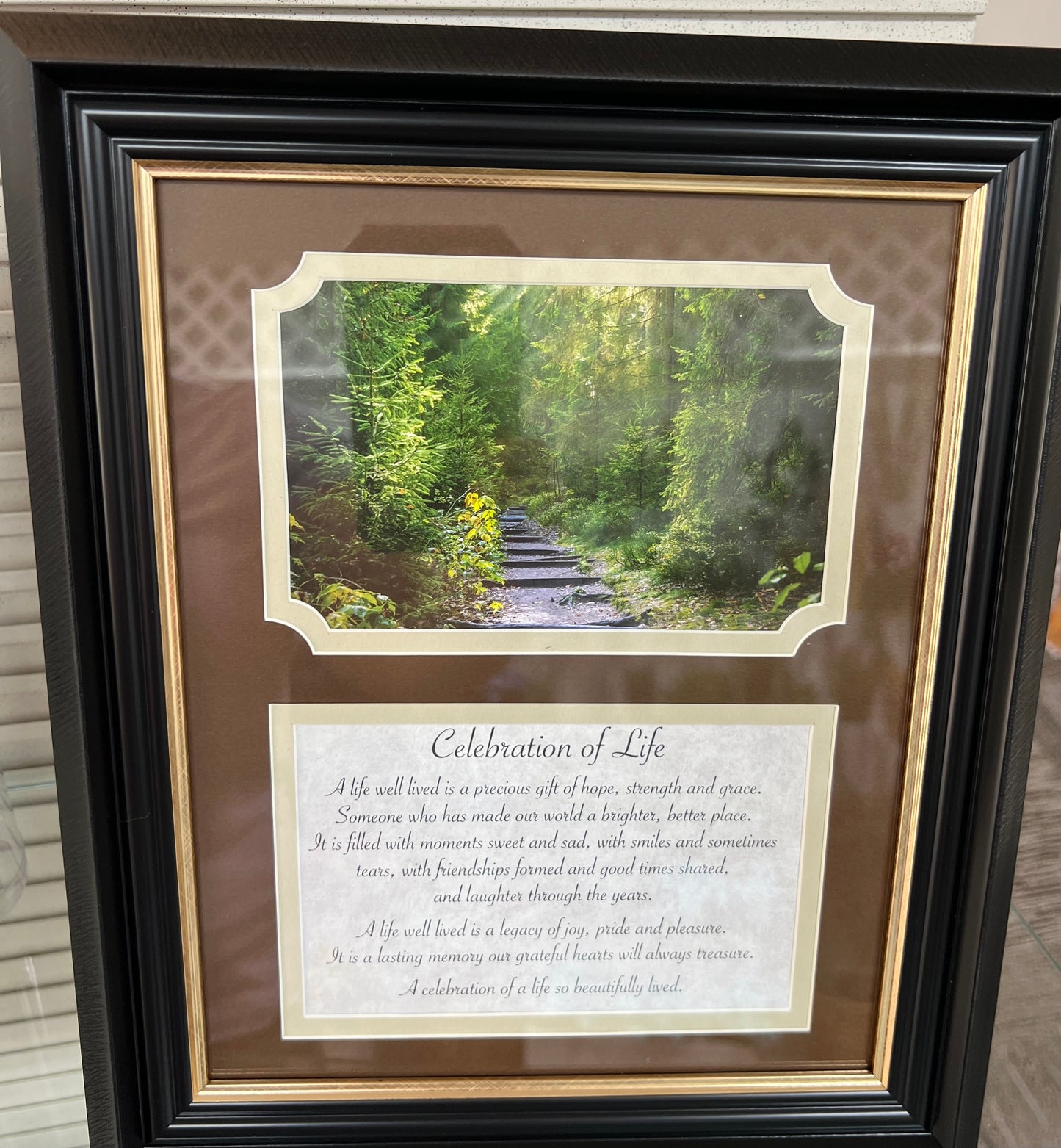 Celebration of Life Plaque