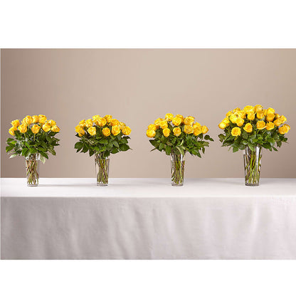 Long Stem Yellow Rose Bouquet – WALKER'S FLOWER BASKET, Winfield WV