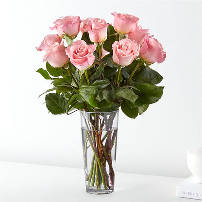 Long Stem Pink Rose Bouquet – WALKER'S FLOWER BASKET, Winfield WV