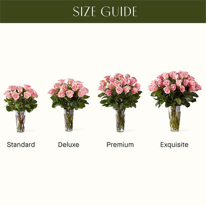 Long Stem Pink Rose Bouquet – WALKER'S FLOWER BASKET, Winfield WV